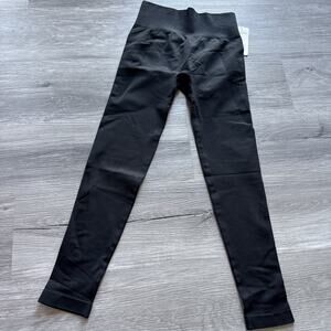 4 for $20 Glowmode 24" Seamless High Waisted Leggings, Black, Medium
